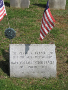  The graves of Polly and Persifor Frazer at Middletown Presbyterian Church in Delaware County, Pa.